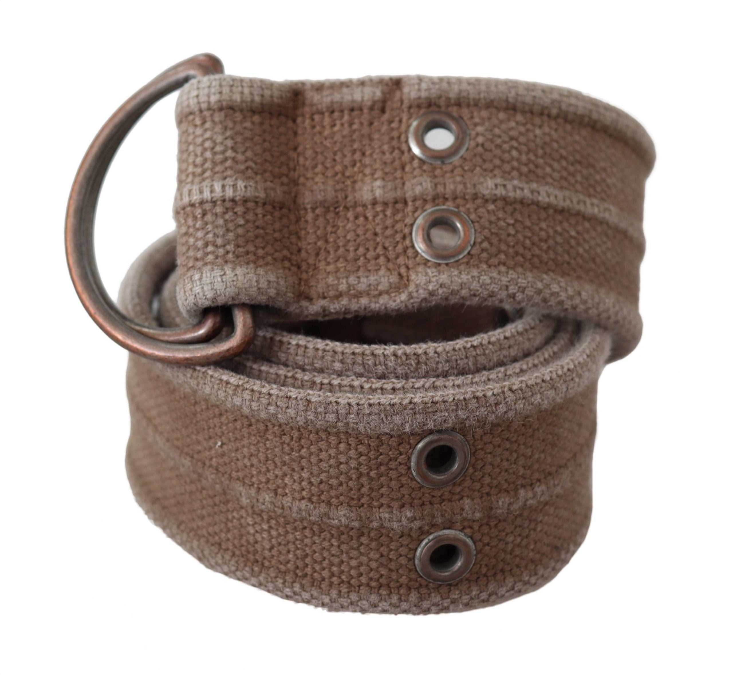 Chic beige adjustable leather belt
