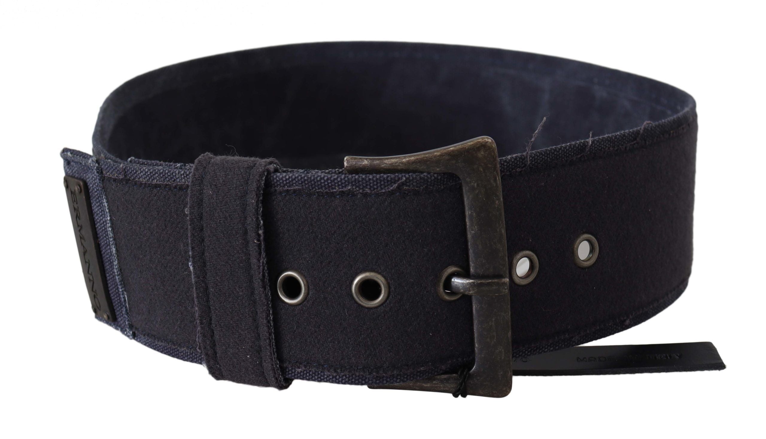 Elegant classic black leather belt