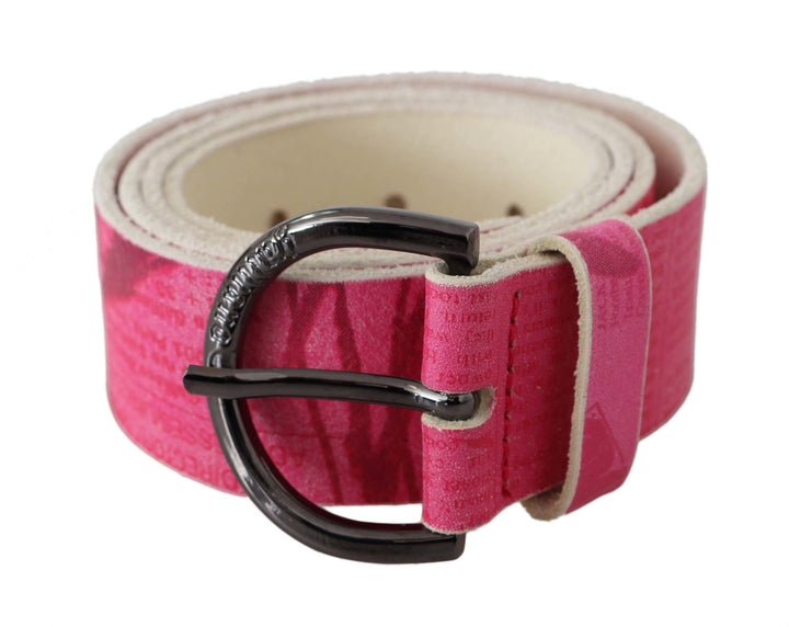 Eleganter rosa Leder Modegürtel