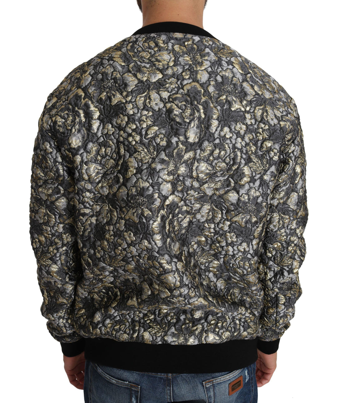 Samba Jacquard Palm Pullover mit Rundhalsausschnitt