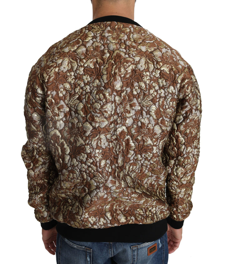 Opulenter Multicolor-Pullover mit Rundhalsausschnitt