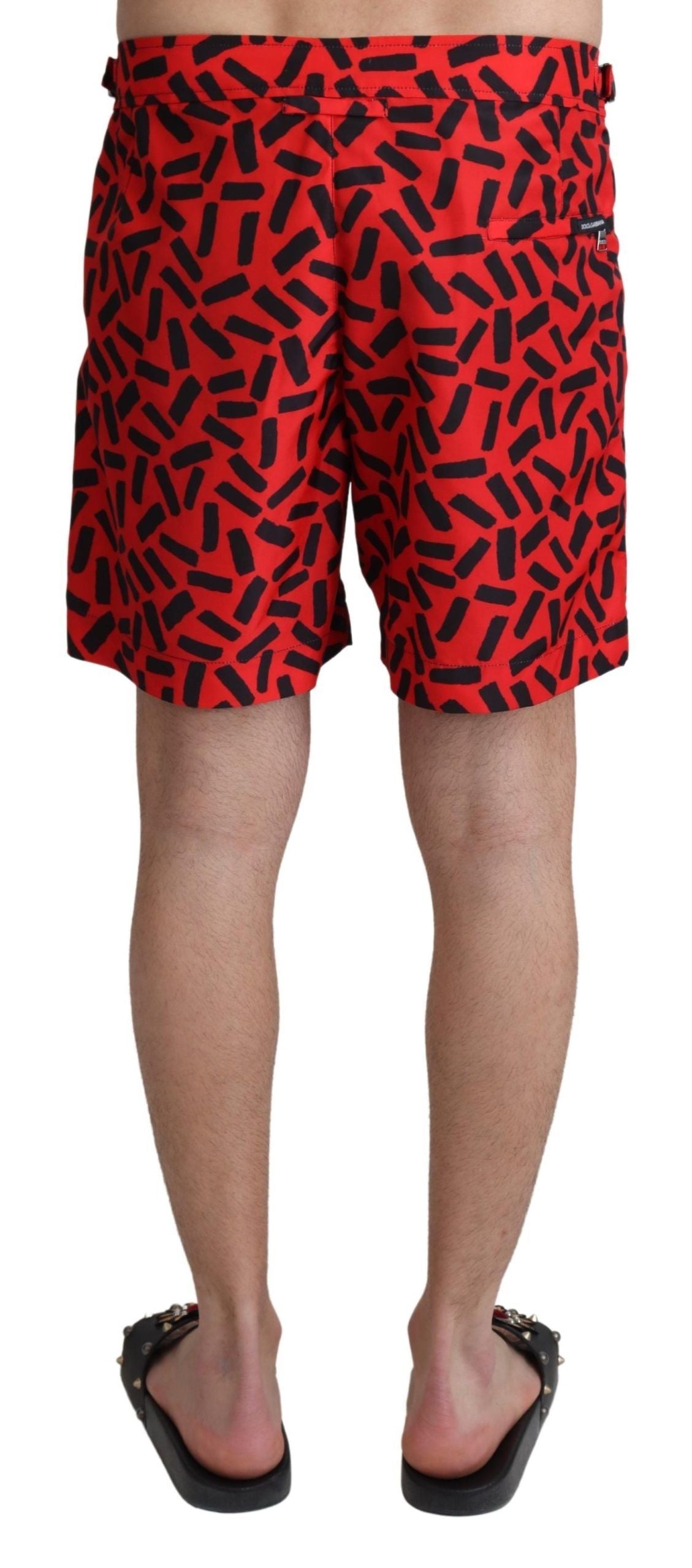 Chic red swim shorts boxer shorts