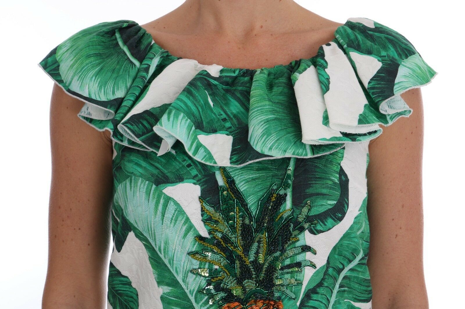 Elegant pineapple blouse with sequins