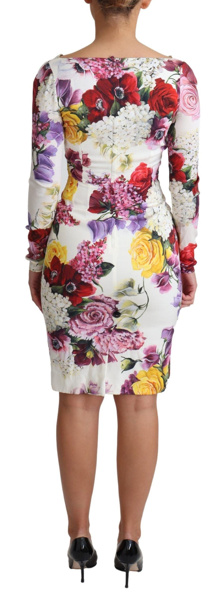 Elegantes geblümtes Seidenmantelkleid
