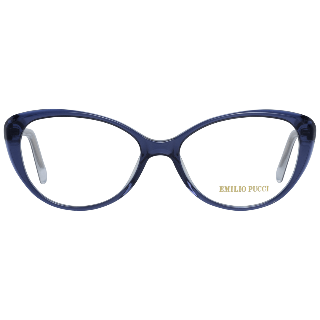 Chic blue designer ladies' glasses with full rim