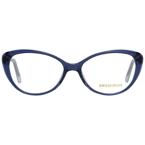 Chic blue designer ladies' glasses with full rim