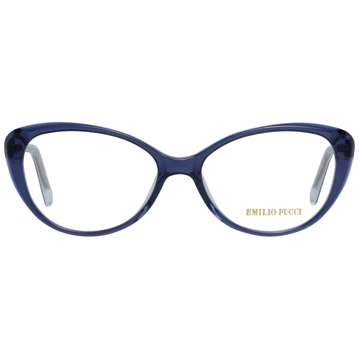 Chic blue designer ladies' glasses with full rim