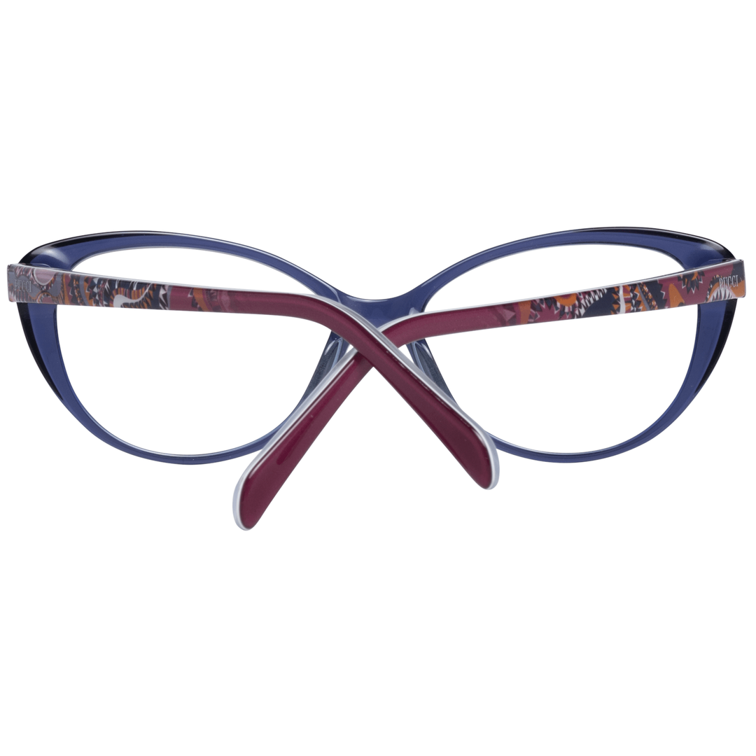 Chic blue designer ladies' glasses with full rim