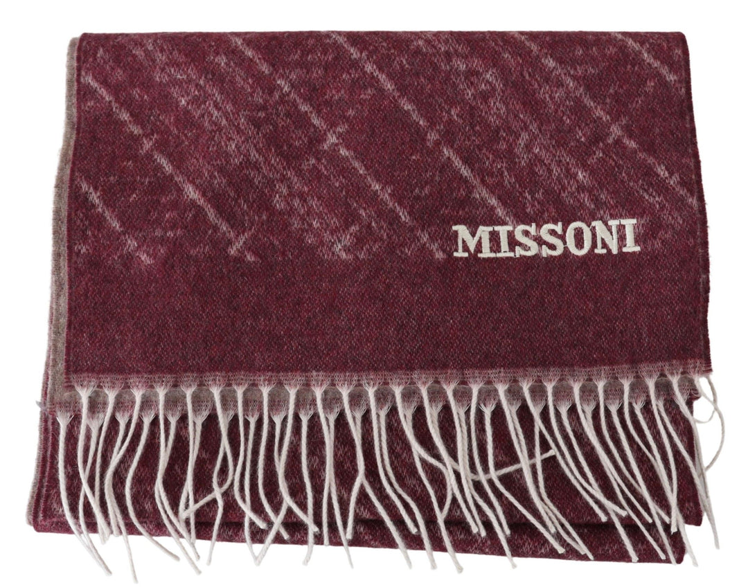 Elegant cashmere fringe scarf