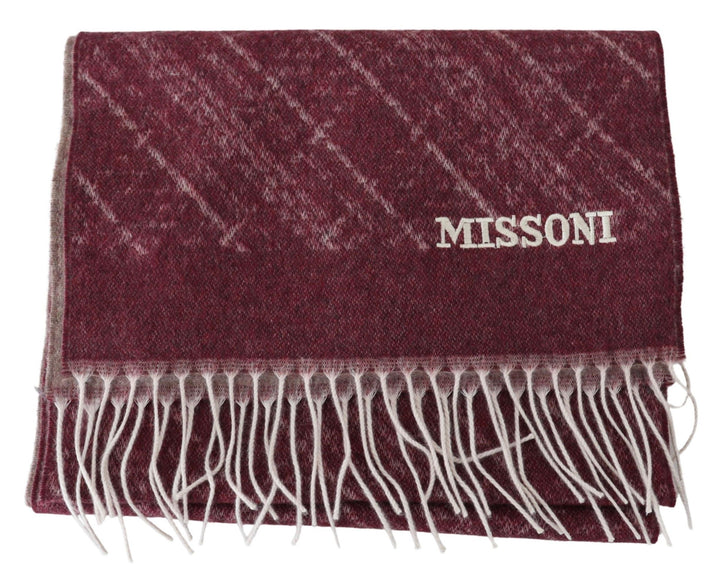 Elegant cashmere fringe scarf