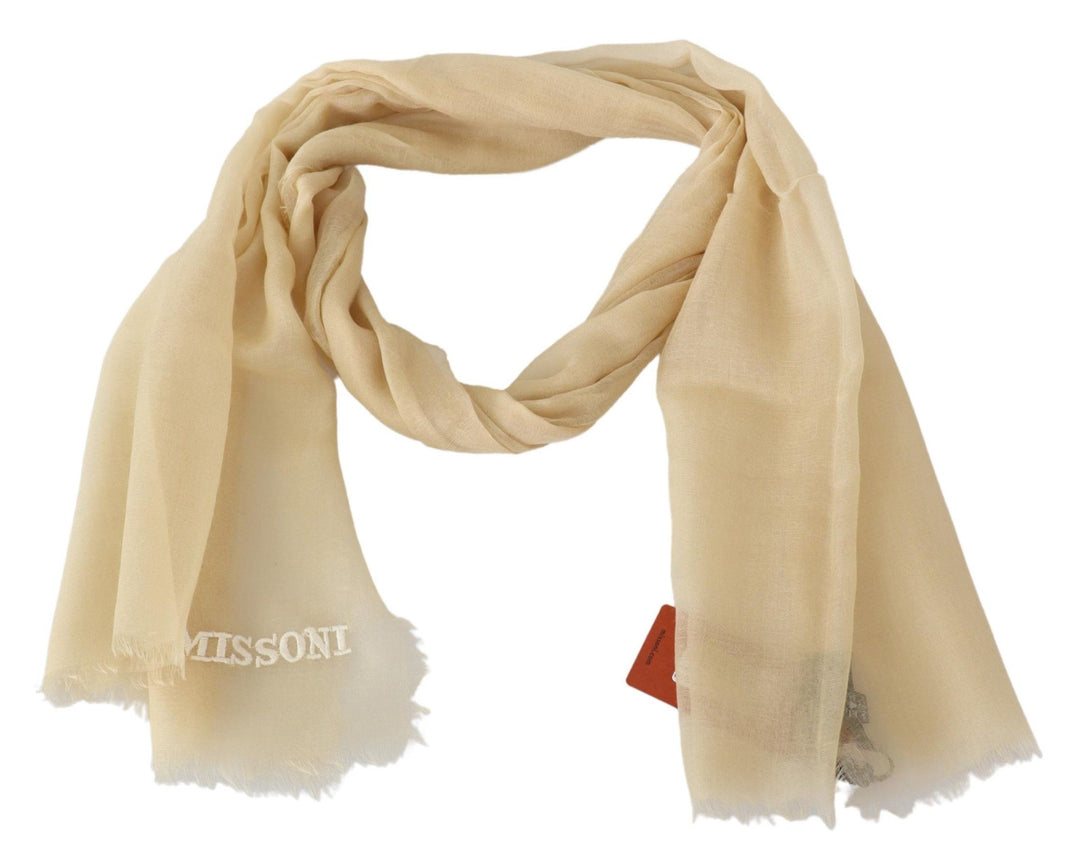 Eleganter Kaschmirschal in Beige