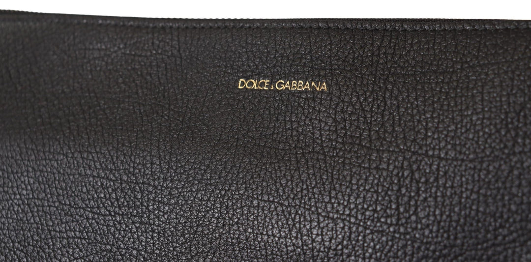 Elegante schwarze Leder Sling Umhängetasche