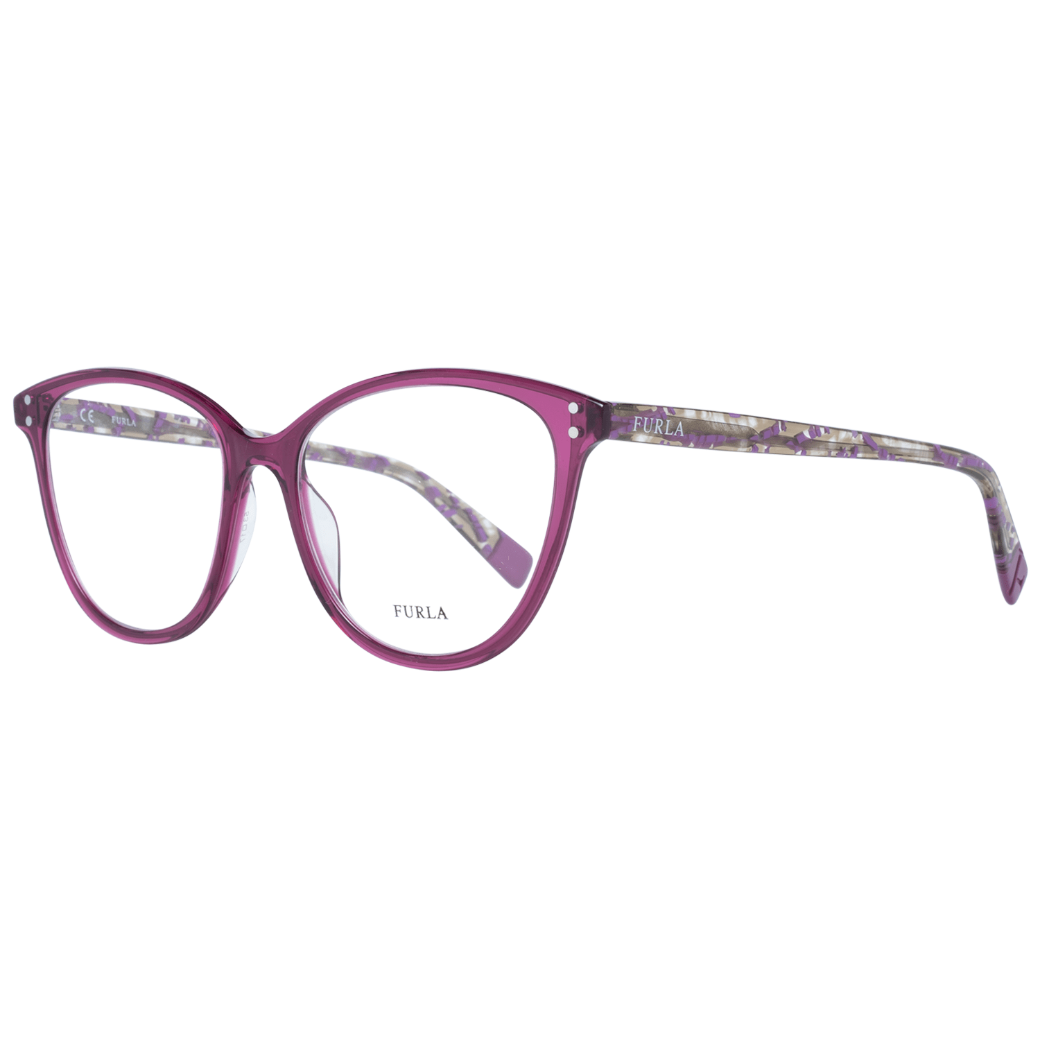 Elegant cat-eye glasses purple for women