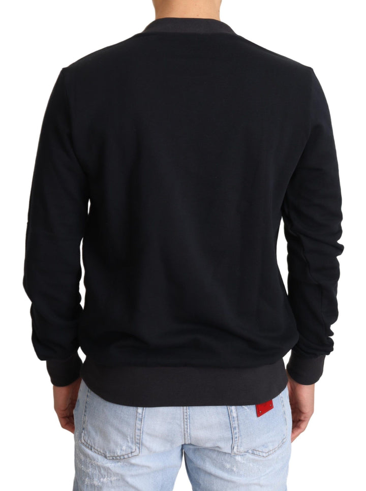 Regal Crown Motiv Pullover mit Rundhalsausschnitt
