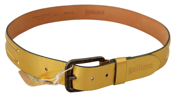 Eleganter Herrengürtel aus echtem Leder in Gold