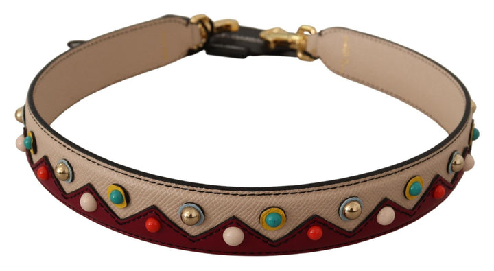 Elegante Beige Leder Umhängetasche Riemen