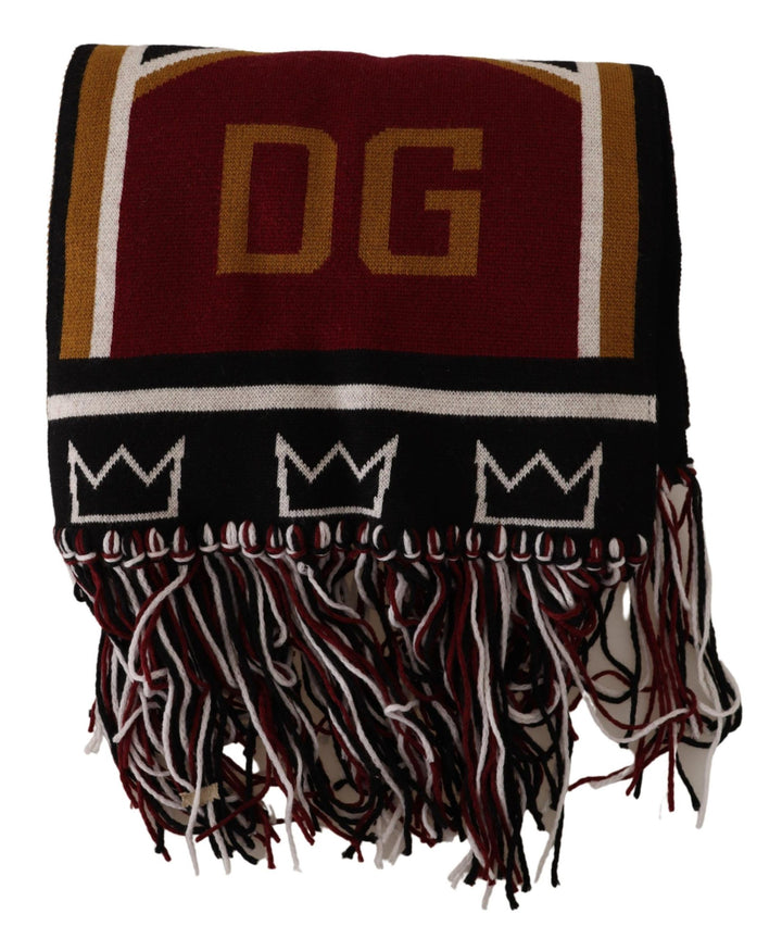 Eleganter DG King-Schal aus Wolle und Kaschmir