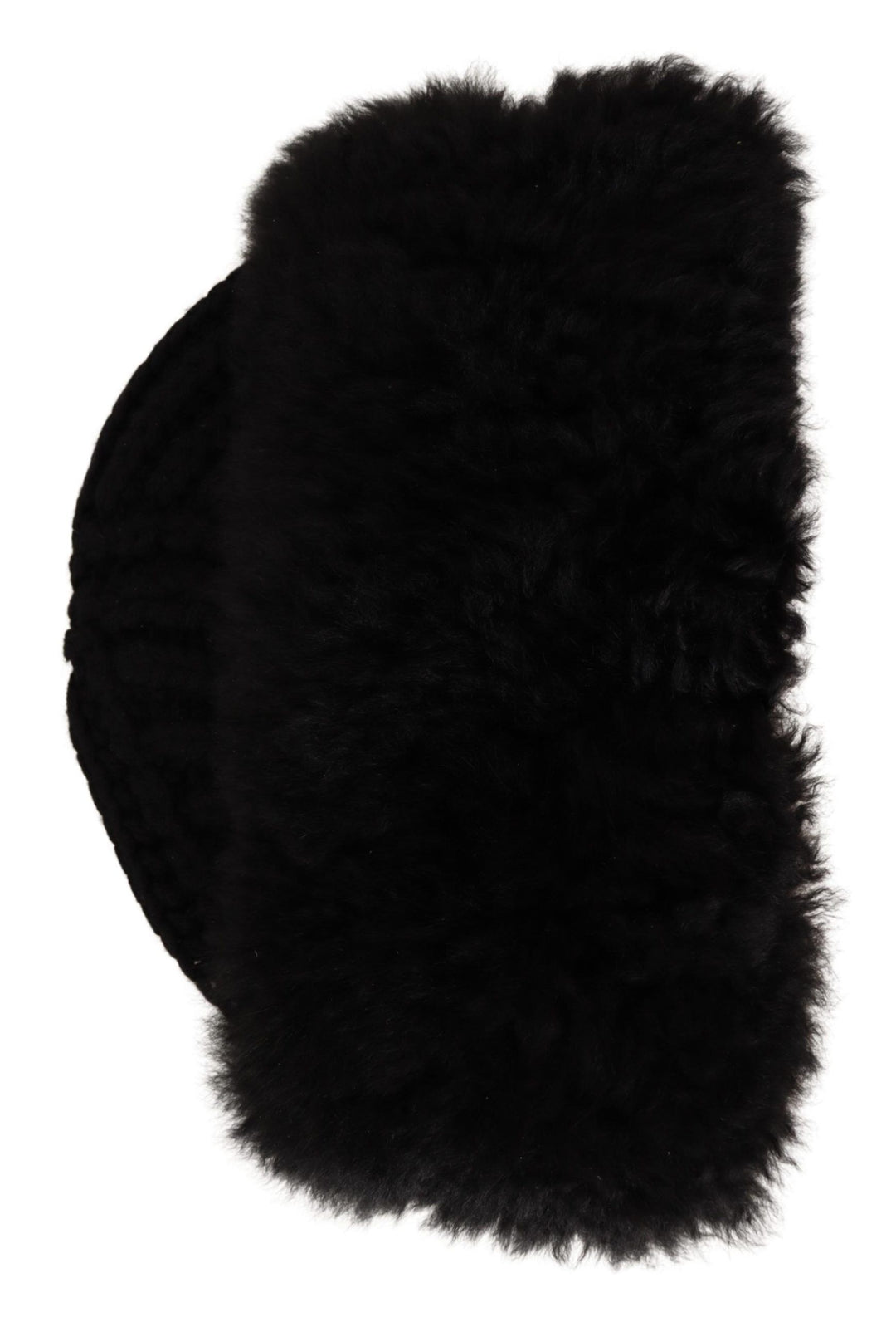 Schwarzer Kaschmir Pelz Frauen Beanie Frauen Hut
