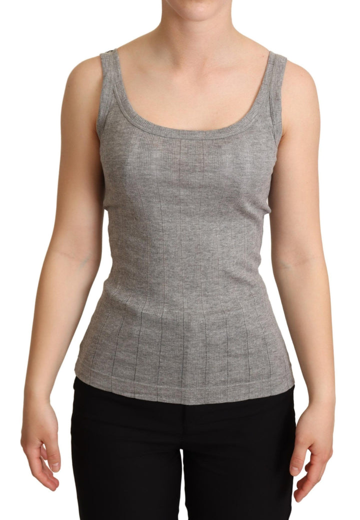 Elegantes ärmelloses graues Tank-Top