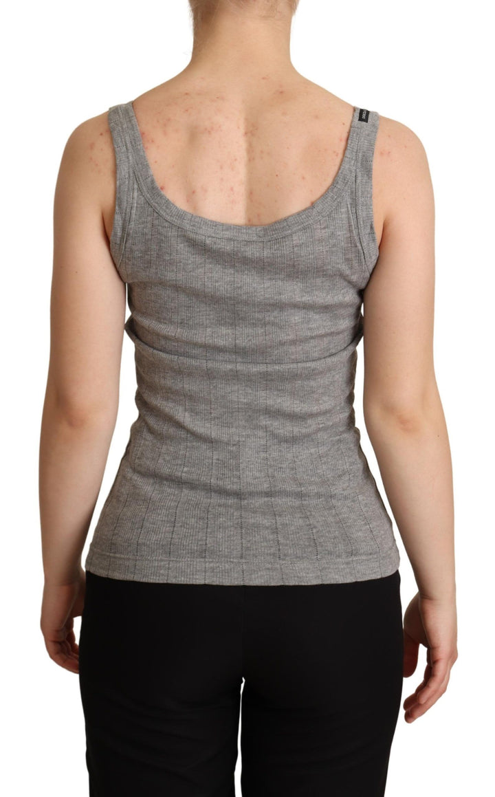 Elegantes ärmelloses graues Tank-Top
