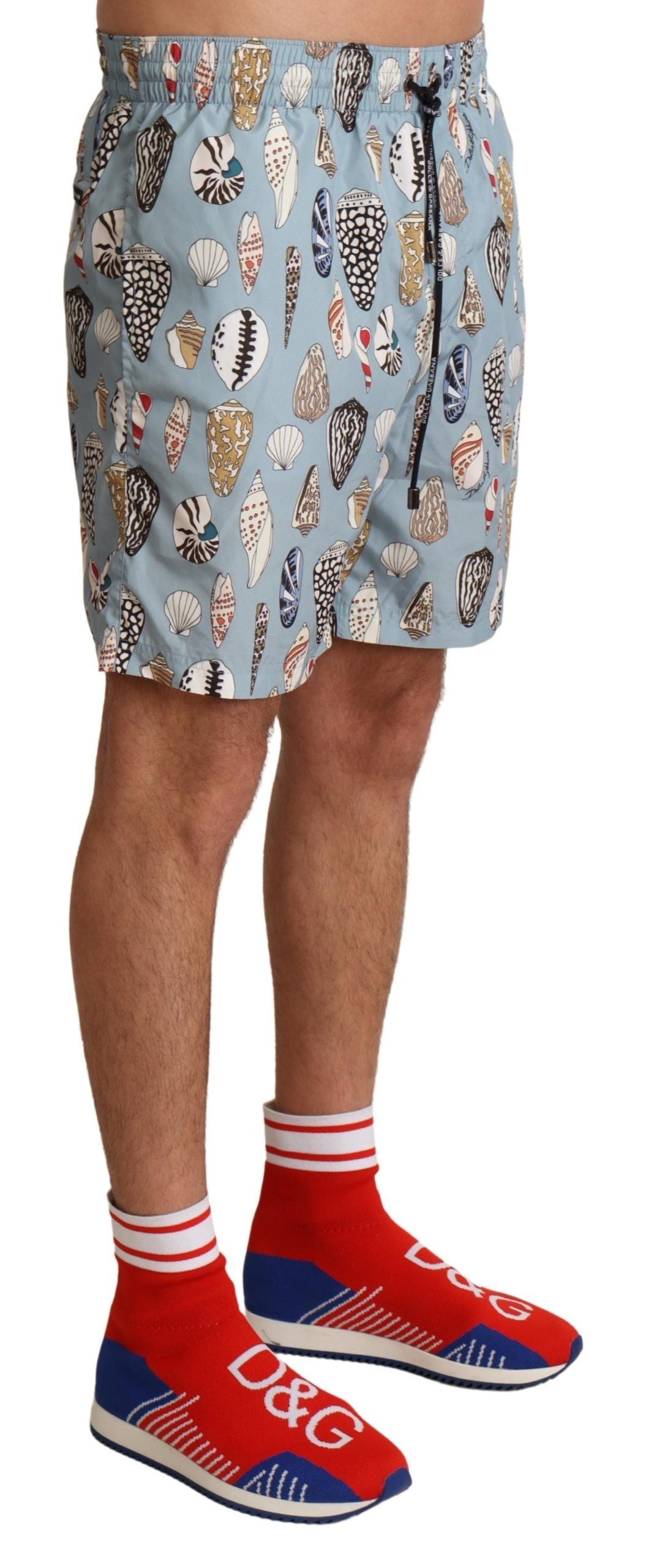 Blaue Muschel Strandbekleidung Bademode Shorts