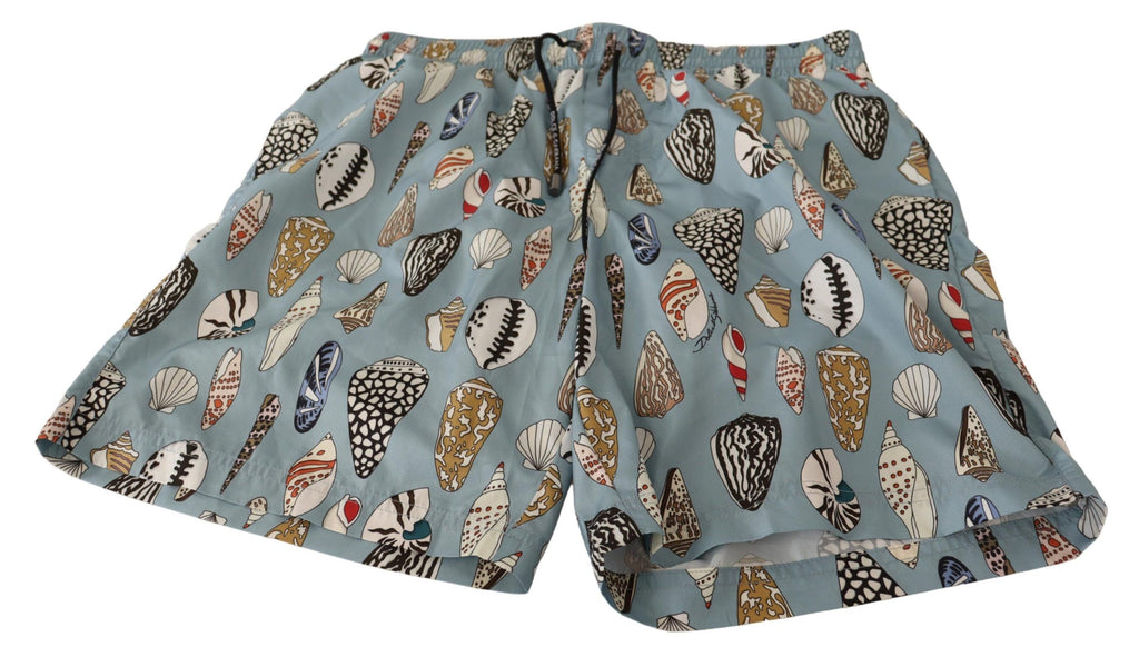 Blaue Muschel Strandbekleidung Bademode Shorts