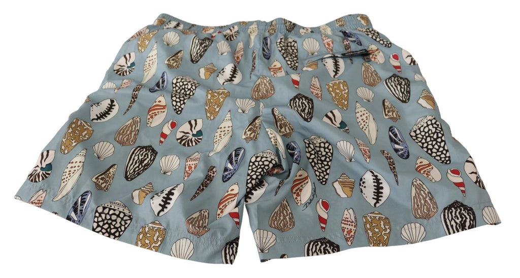 Blaue Muschel Strandbekleidung Bademode Shorts