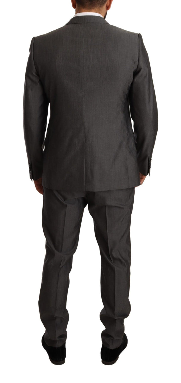 Eleganter Martini Slim-Fit Anzug aus Wolle und Seide