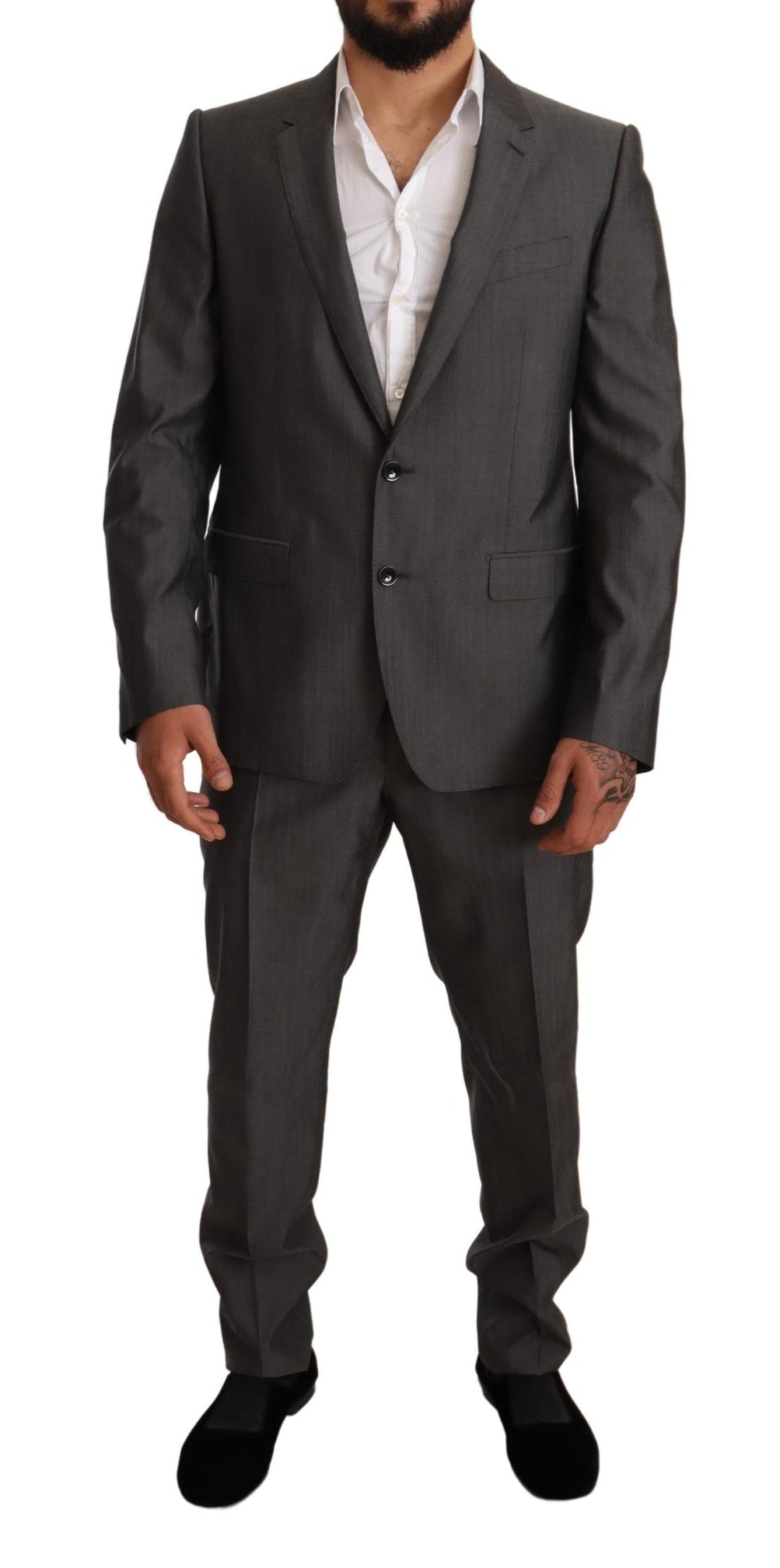 Eleganter Martini Slim-Fit Anzug aus Wolle und Seide