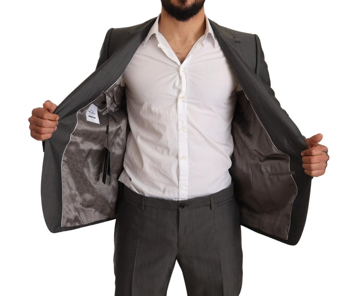Eleganter Martini Slim-Fit Anzug aus Wolle und Seide