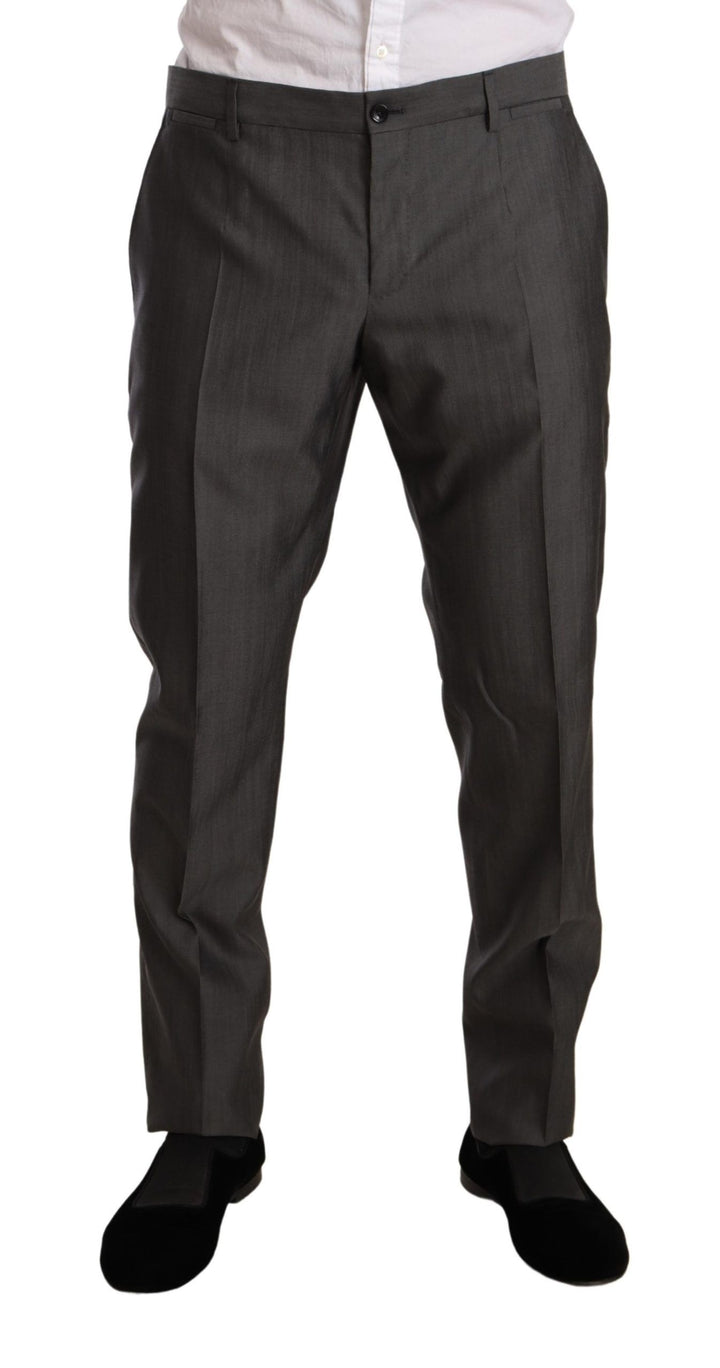 Eleganter Martini Slim-Fit Anzug aus Wolle und Seide