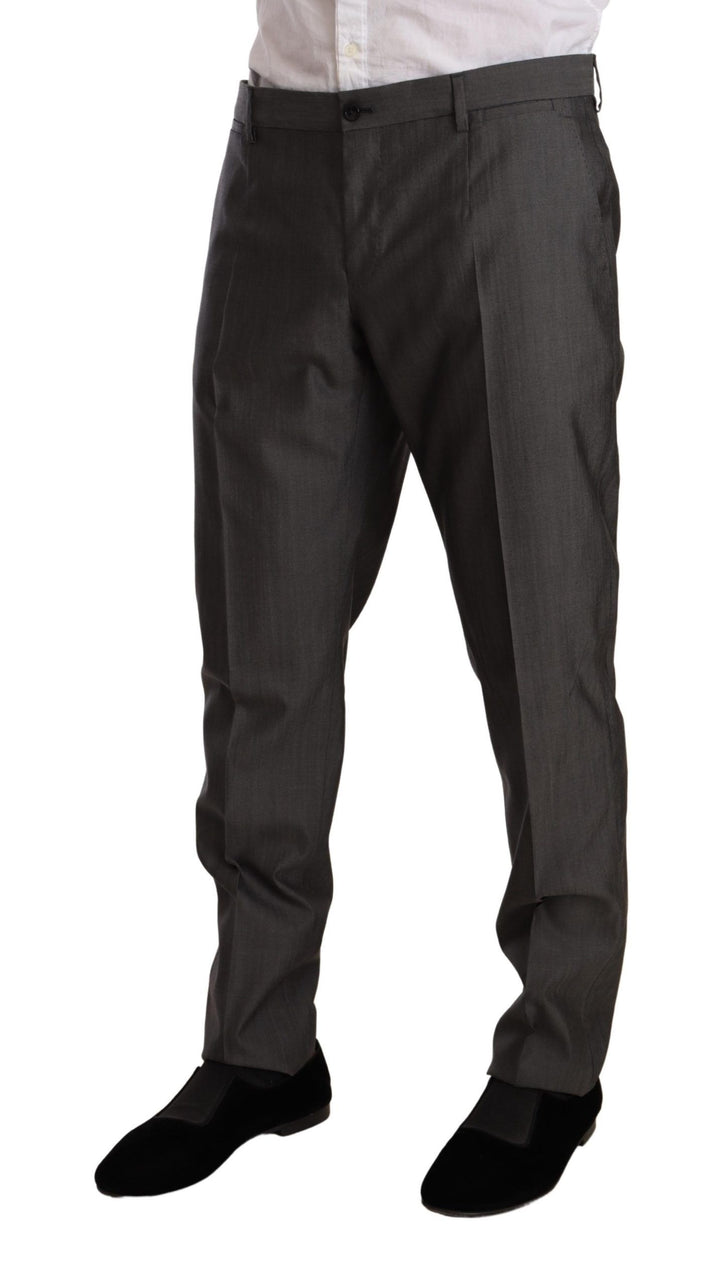 Eleganter Martini Slim-Fit Anzug aus Wolle und Seide