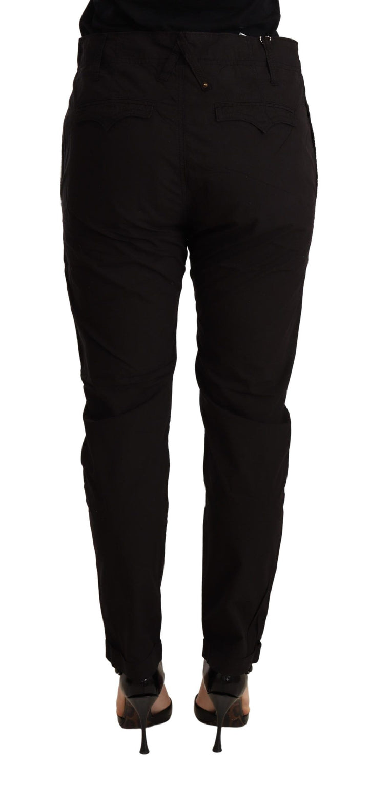 Schwarze Skinny-Hose mit mittlerer Taille BAGGY Fit