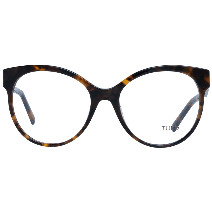 Chic brown round full-rim glasses for women