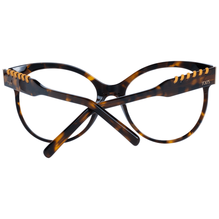 Chic brown round full-rim glasses for women