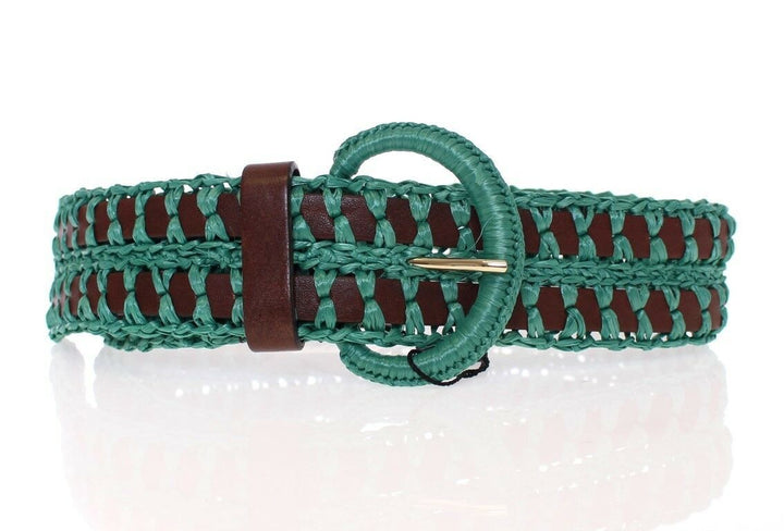 Zauberhafter gewebter Raffia-Gürtel im Korsett-Stil