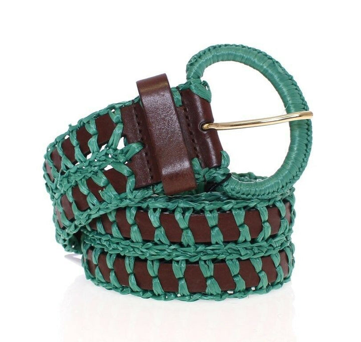 Zauberhafter gewebter Raffia-Gürtel im Korsett-Stil