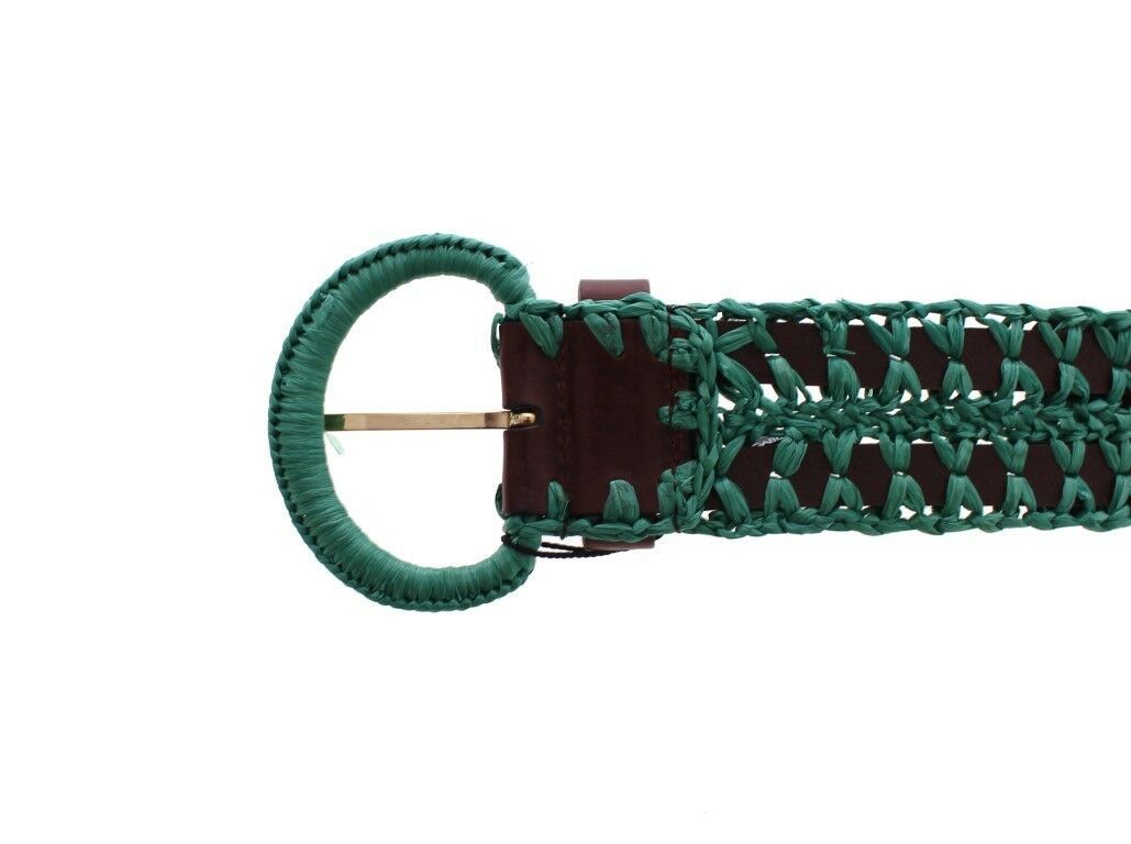 Zauberhafter gewebter Raffia-Gürtel im Korsett-Stil