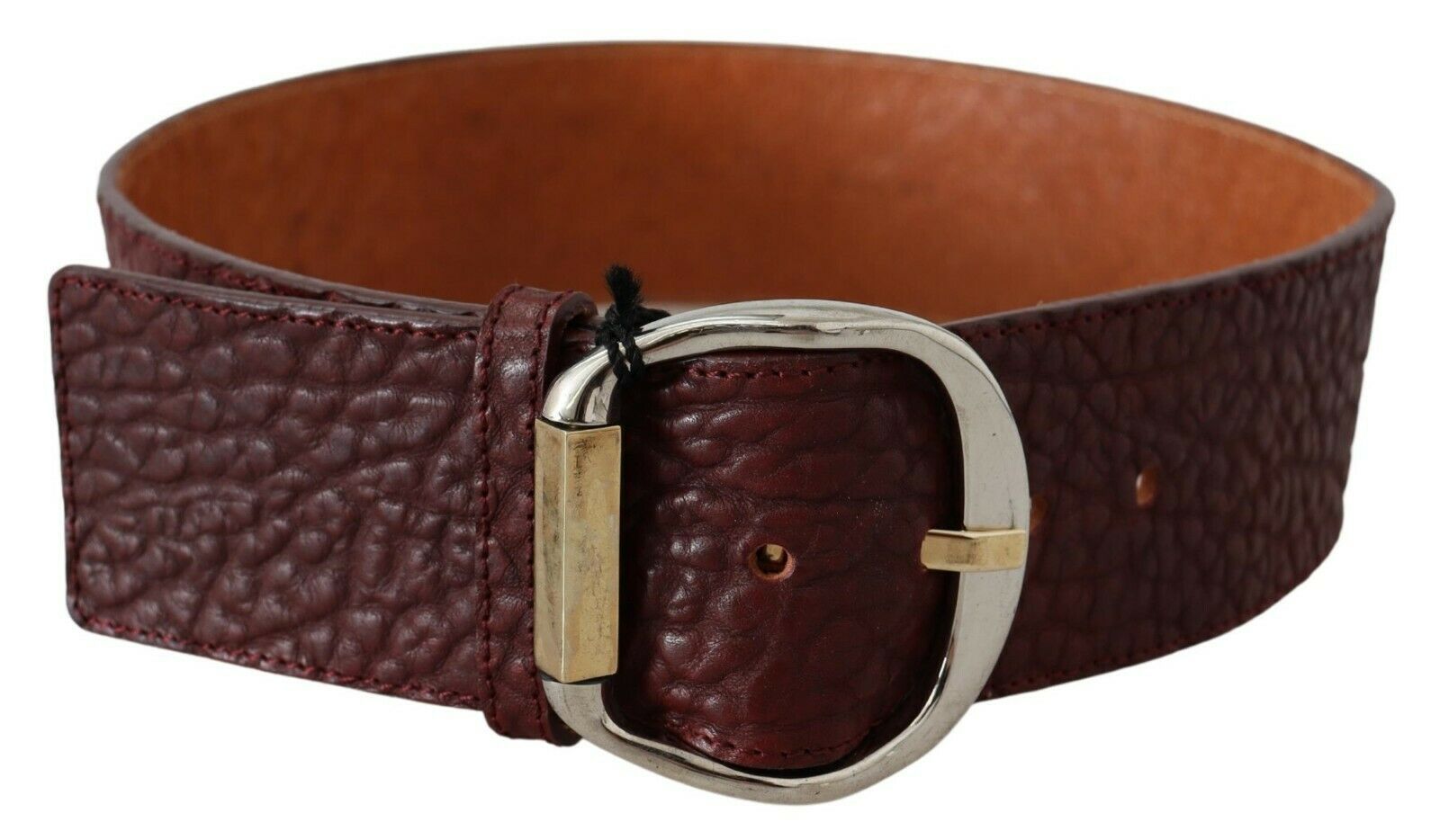 Elegant brown leather belt for fashion