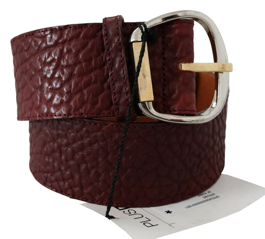 Elegant brown leather belt for fashion