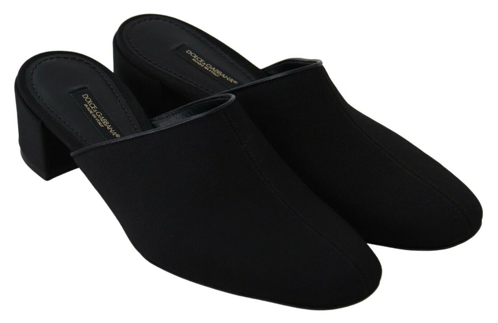 Schwarze Grosgrain-Sandalen Sandalen Frauen Schuhe