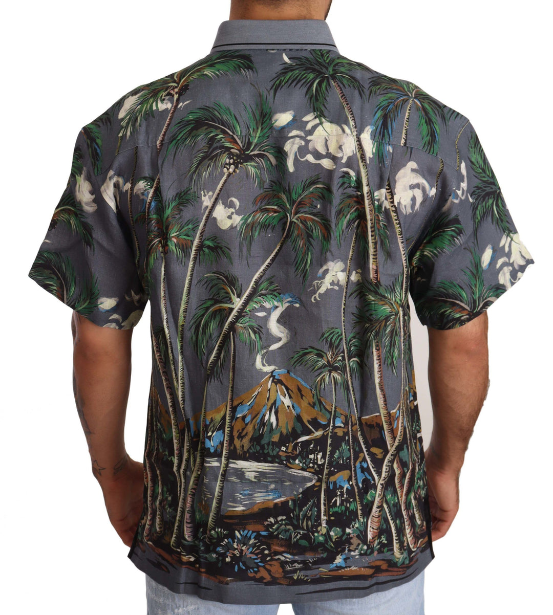 Tropical Elegance Leinen Seide Herrenhemd