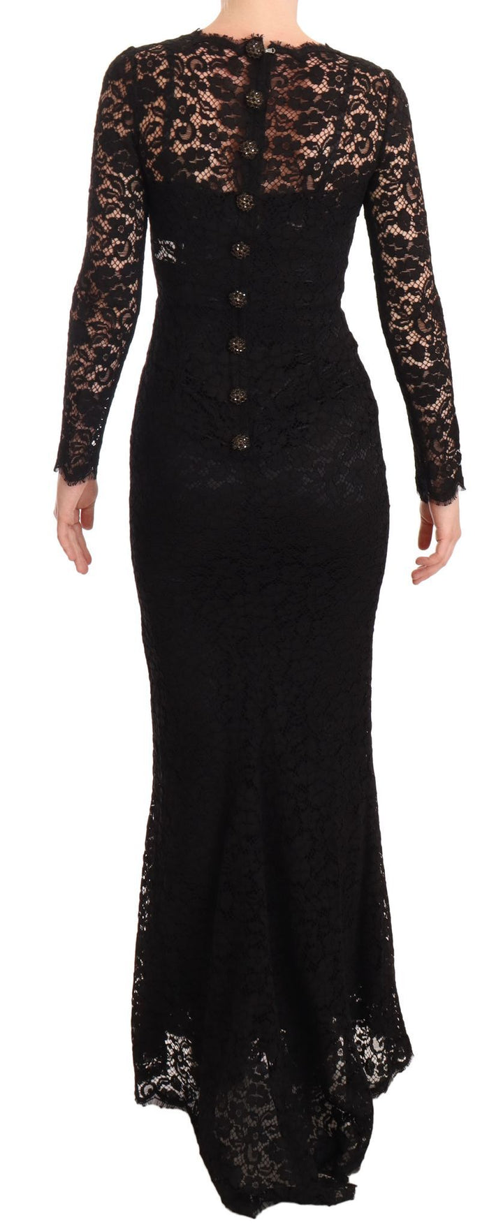 Elegant mermaid dress made of laminated lace