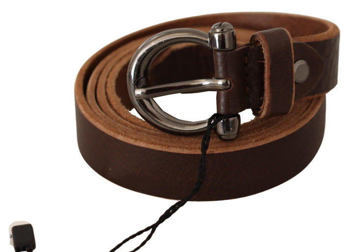 Eleganter brauner Ledergürtel für Mode