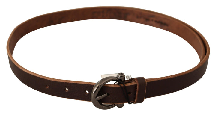 Eleganter brauner Ledergürtel für Mode