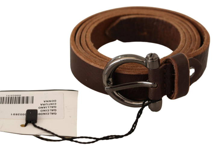 Eleganter brauner Ledergürtel für Mode