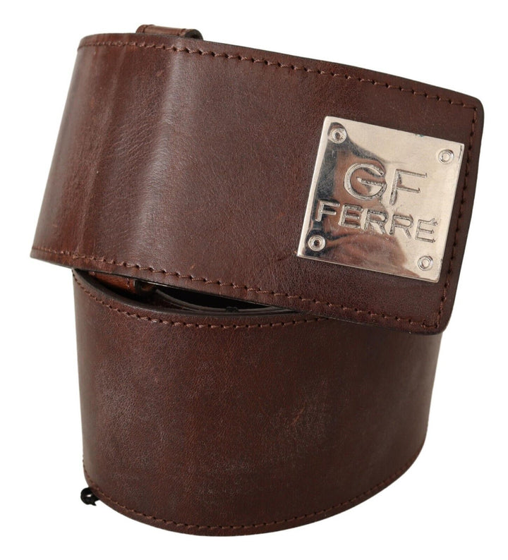 Eleganter Modegürtel aus echtem Leder - Chic Braun