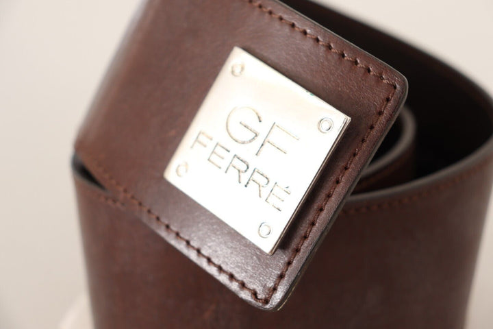 Eleganter Modegürtel aus echtem Leder - Chic Braun
