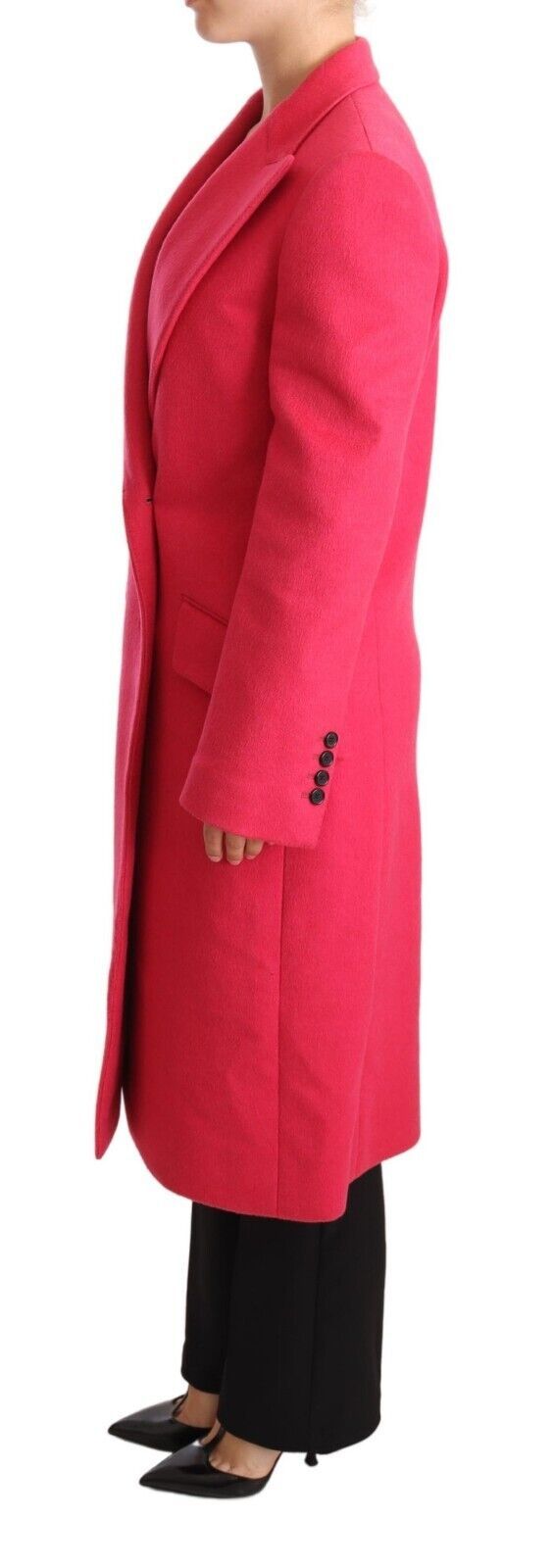 Rosa doppelreihiger Trenchcoat Jacke