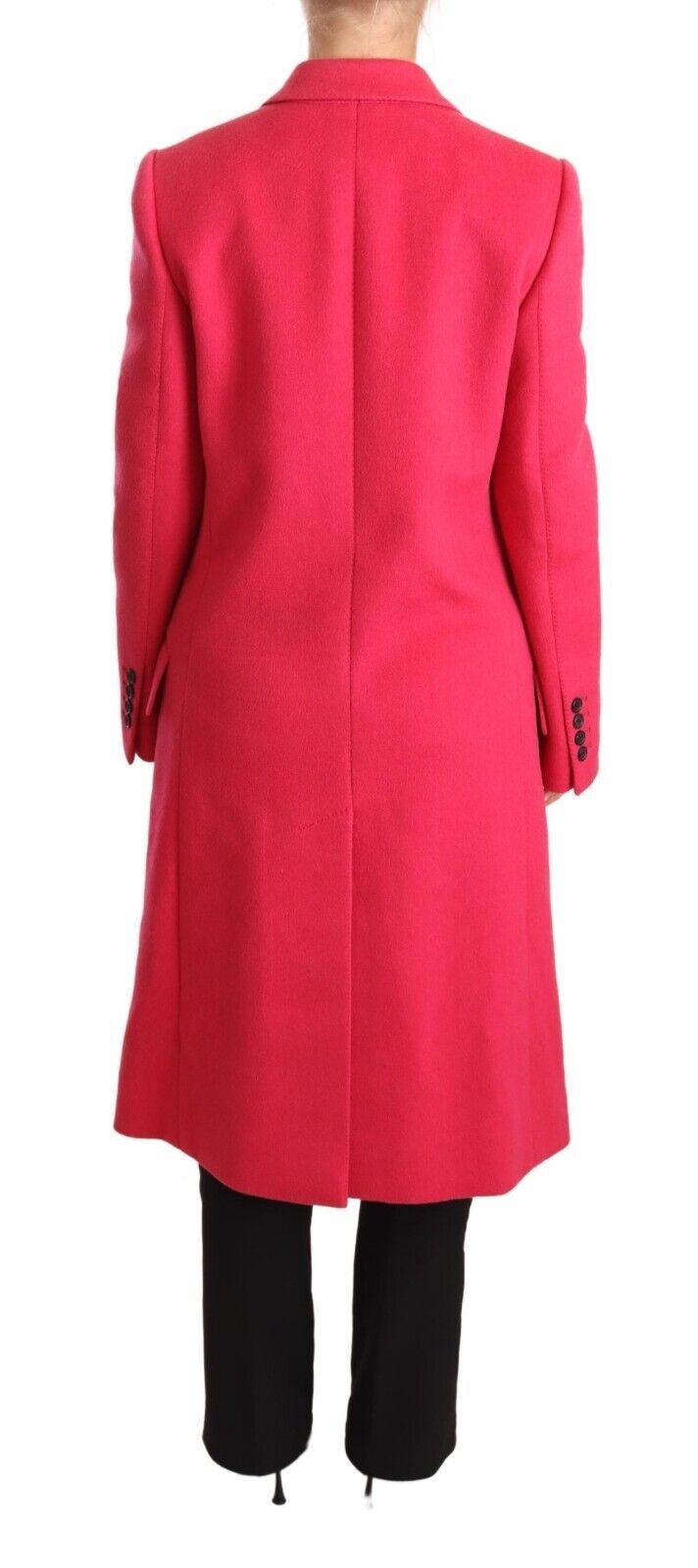 Rosa doppelreihiger Trenchcoat Jacke